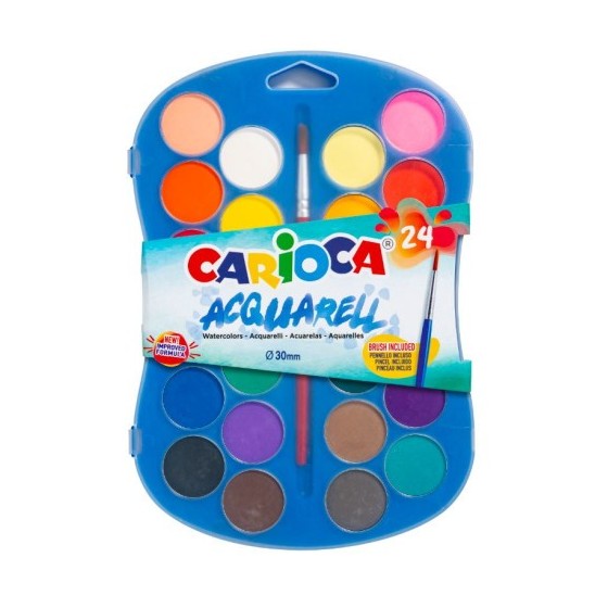 ESTUCHE 24 ACUARELAS CARIOCA 42405