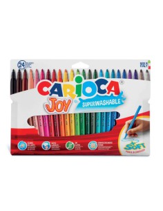 ESTUCHE 24 ROTULADORES JOY BOLSA CARTÓN CARIOCA 40532