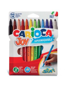 ESTUCHE 12 ROTULADORES JOY BOLSA CARTÓN CARIOCA 40531