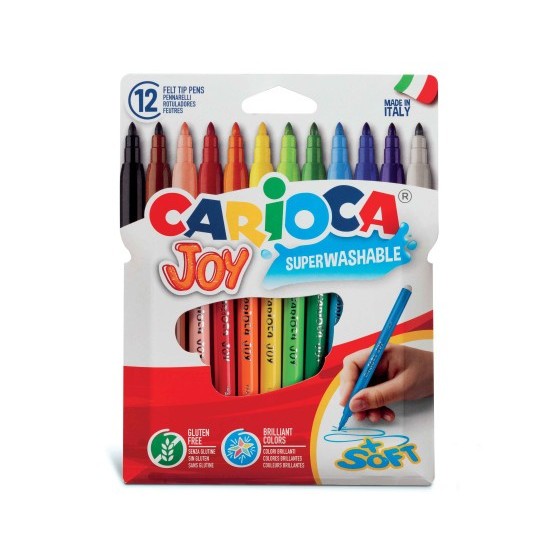 ESTUCHE 12 ROTULADORES JOY BOLSA CARTÓN CARIOCA 40531