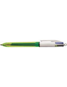 BOLÍGRAFO 4 COLORES FLUO BIC 982868 (x12 unidades)