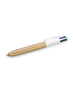 BOLÍGRAFO 4 COLORES WOOD BIC 508964 (x12 unidades) 2
