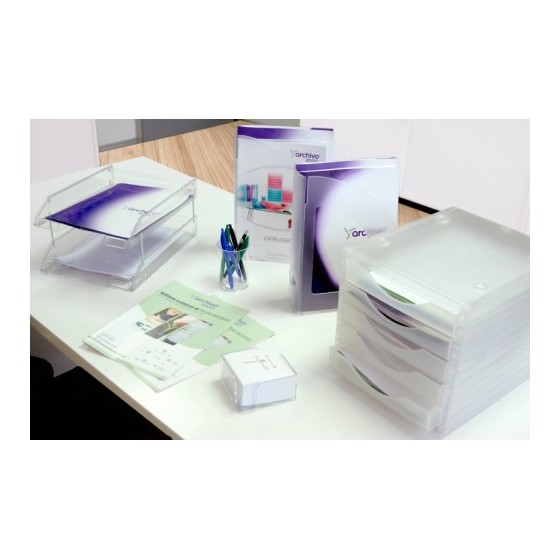 BANDEJA DE SOBREMESA APILABLE FONDO LISO TRANSP FORMATO A4 Y FOLIO COLOR CRISTAL TRANSP ARCHIVO 2000 715 CS TP