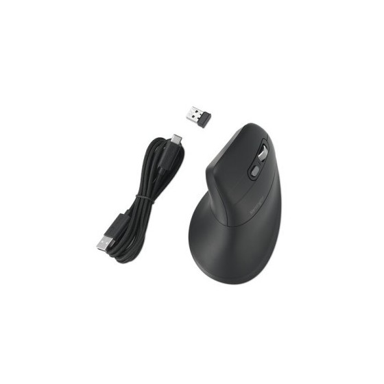 Kensington Pro Fit Ergo MY630 EQ ratón Oficina mano derecha RF Wireless + Bluetooth + USB Type-A 2400 DPI