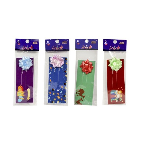 TARJETA ADHESIVA + COCA  REYES MAGOS BISMARK 332825 (x12 unidades)