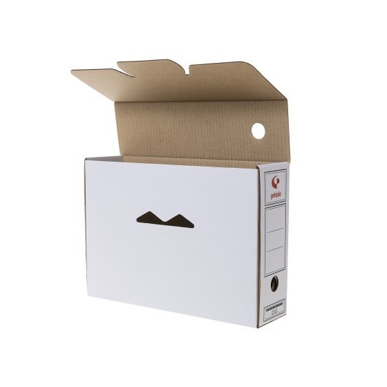 PACK 10 ARCHIVADORES DEFINITIVOS CARTON FOLIO 360X253X100MM BLANCO GRAFOPLAS 70907703