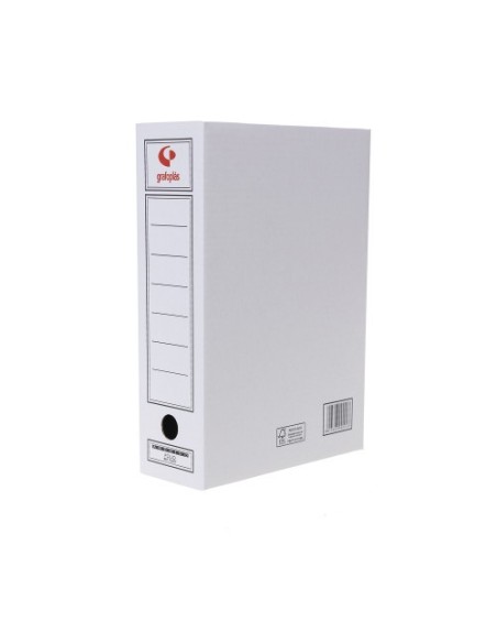 PACK 10 ARCHIVADORES DEFINITIVOS CARTON FOLIO 360X253X100MM BLANCO GRAFOPLAS 70907703