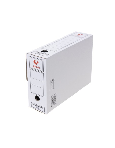 PACK 10 ARCHIVADORES DEFINITIVOS CARTON FOLIO 360X253X100MM BLANCO GRAFOPLAS 70907703