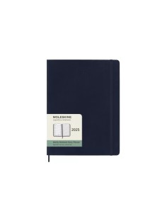 AGENDA 2025 TAPA BLANDA 12 MESES SEMANAL XL (19 X 25 CM)AZUL ZAFIRO MOLESKINE DSB2012WN4Y25