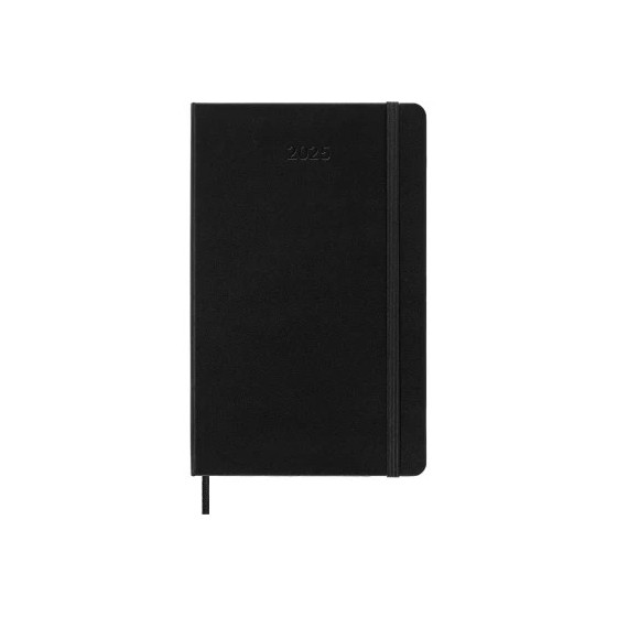 AGENDA 2025 TAPA DURA 12 MESES SEMANAL HORIZONTAL L (13 X 21 CM) NEGRA MOLESKINE DHB12WH3Y25