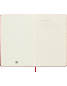 AGENDA 2025 TAPA DURA 12 MESES DIARIA L (13 X 21 CM) ROJA MOLESKINE DHF212DC3Y25