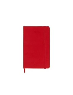 AGENDA 2025 TAPA DURA 12 MESES DIARIA P (9 X 14 CM) ROJA MOLESKINE DHF212DC2Y25