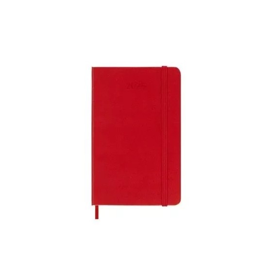 AGENDA 2025 TAPA DURA 12 MESES DIARIA P (9 X 14 CM) ROJA MOLESKINE DHF212DC2Y25