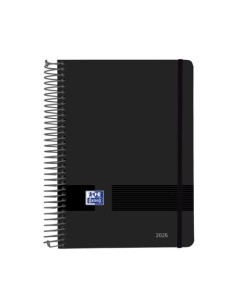 AGENDA 2025 LIVE&GO A5 15X21CM DIA PAGINA COLOR NEGRO OXFORD 400190007