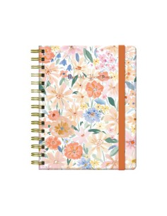 AGENDA 2025 FLORAL SEMANA VISTA 15 X 21 CM MODELO DALIA DOHE 12901 - 25