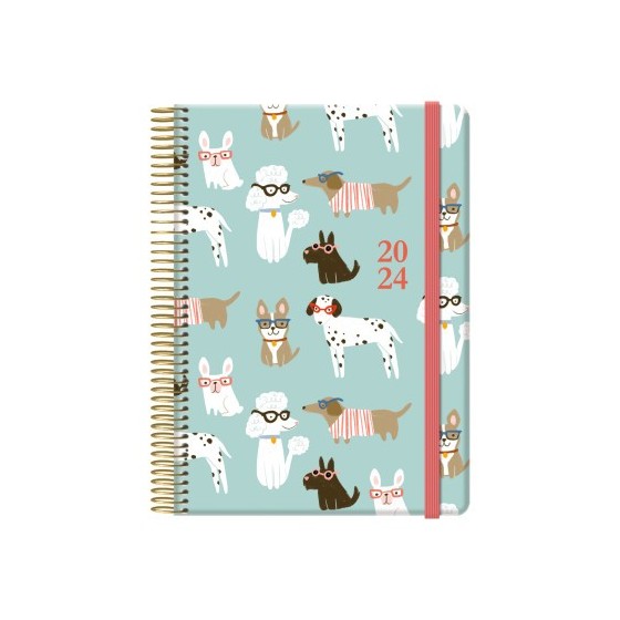 AGENDA 2025 CUTE DÍA PÁGINA 15 X 21 CM MODELO DOG CON 4 HOJAS DE PEGATINAS DOHE 12906- 25