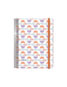 AGENDA 2025 CUTE DÍA PÁGINA 15 X 21 CM MODELO DUNE CON 4 HOJAS DE PEGATINAS DOHE 12904 - 25