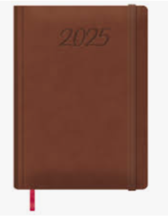 AGENDA 2025 MANAOS SEMANA VISTA 17 X 24 CM. COLOR MARRÓN DOHE 12760 - 25