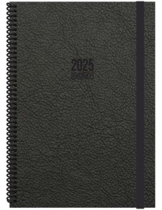 AGENDA 2025 TOKIO DIA/PAGINA 17X24 NEGRO CATALAN INGRAF 355525