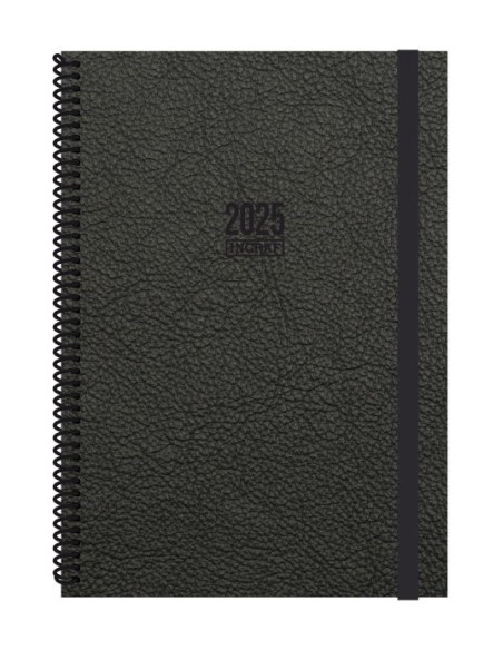 AGENDA 2025 TOKIO DIA/PAGINA 17X24 NEGRO CASTELLANO INGRAF 355562