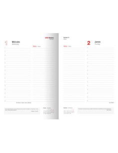 AGENDA 2025 TOKIO DIA/PAGINA 17X24 NEGRO CASTELLANO INGRAF 355562 2