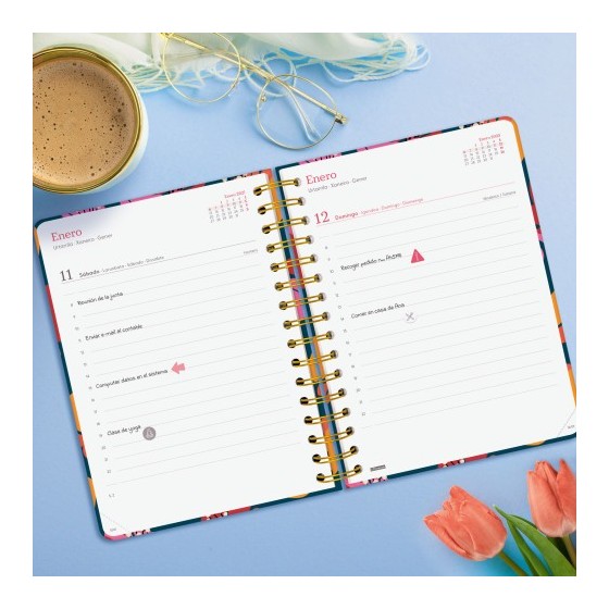 AGENDA 2025 TRENDY YOU E10 155X212MM DIA PAGINA TULIP FINOCAM 760062725