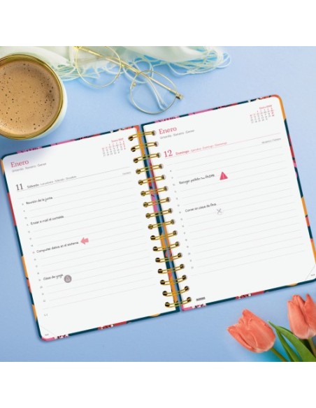 AGENDA 2025 TRENDY YOU E10 155X212MM DIA PAGINA TULIP FINOCAM 760062725