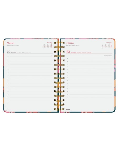 AGENDA 2025 TRENDY YOU E10 155X212MM DIA PAGINA TULIP FINOCAM 760062725