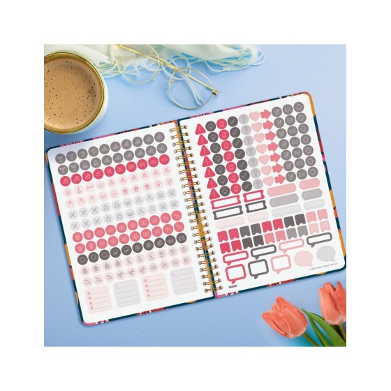 AGENDA 2025 TRENDY YOU E10 155X212MM SEMANA VISTA HORIZONTAL TULIP FINOCAM 760042725