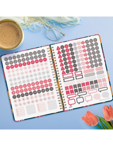 AGENDA 2025 TRENDY YOU E10 155X212MM SEMANA VISTA HORIZONTAL TULIP FINOCAM 760042725