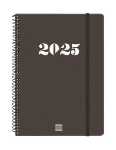AGENDA 2025 BASIC MY E10 155X212MM SEMANA VISTA HORIZONTAL NEGRO FINOCAM 743506025