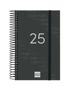 AGENDA 2025 BASIC YEAR E5 117X181MM DIA PAGINA NEGRO FINOCAM 741096025