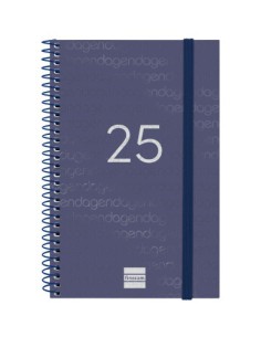 AGENDA 2025 BASIC YEAR E5 117X181MM SEMANA VISTA HORIZONTAL AZUL FINOCAM 741441025