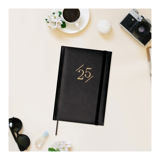 AGENDA 2025 DYNAMIC LONDON Y10 140X204MM DIA PAGINA NEGRO FINOCAM 625320225