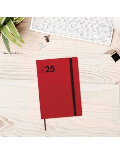 AGENDA 2025 DYNAMIC MARA Y10 140X204MM DIA PAGINA ROJO FINOCAM 621163025 2