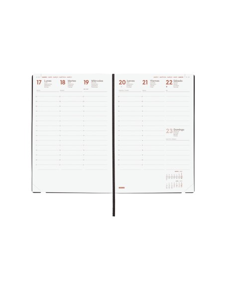 AGENDA 2025 DYNAMIC MARA Y10 140X204MM SEMANA VISTA VERTICAL NEGRO FINOCAM 621126025