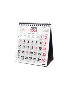 CALENDARIO 2025 SOBREMESA NEUTRO NUMEROS GRANDES XS 140X150MM FINOCAM 780120025