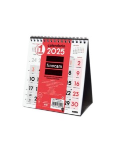CALENDARIO 2025 SOBREMESA NEUTRO NUMEROS GRANDES XS 140X150MM FINOCAM 780120025 2
