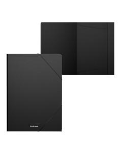CARPETA CON GOMAS ELÁSTICAS MATT CLASSIC, A4, NEGRO ERICH KRAUSE 59228 (x4 unidades)