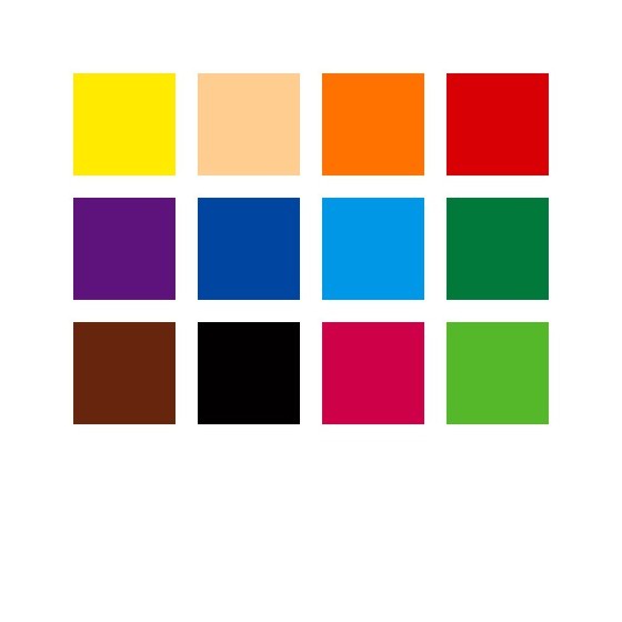 Staedtler 128 Negro, Azul, Burdeos, Marrón, Verde, Azul claro, Verde claro, Naranja, Melocotón, Rojo, Violeta, Amarillo 12 pieza(s)