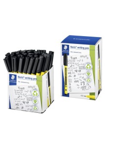 Staedtler Noris rotulador de punta fina Fino Negro (x10 unidades)