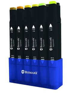 ESTUCHE 12 ROTULADORES DOBLE PUNTA BISMARK 331975