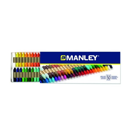 ESTUCHE 50 CERAS MANLEY MNC00088