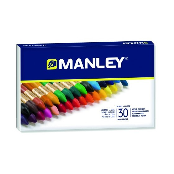 ESTUCHE 30 CERAS MANLEY MNC00077