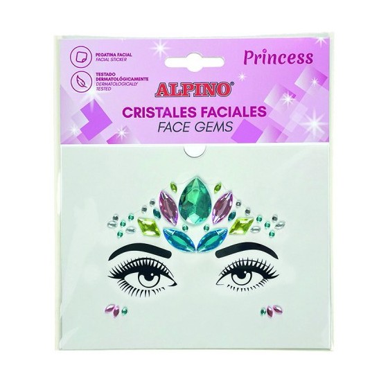 ALPINO GEMAS FACIALES ADHESIVAS PRINCESS ALPINO DL000630