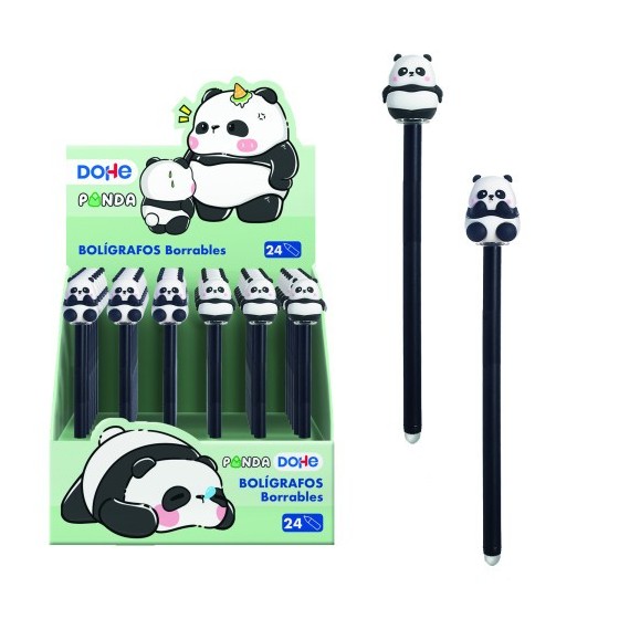 EXPOSITOR CON 24 BOLÍGRAFOS BORRABLES PANDA DOHE 79645