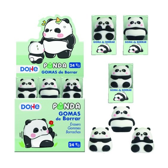 EXPOSITOR CON 24 GOMAS DE BORRAR PANDA DOHE 79635