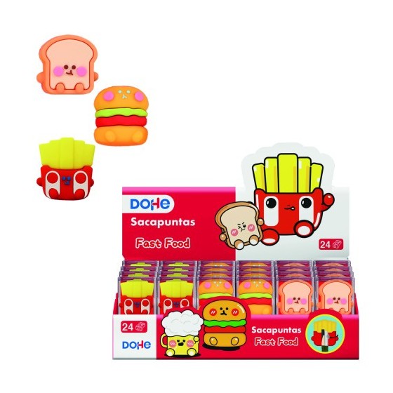 EXPOSITOR CON 24 SACAPUNTAS FAST FOOD DOHE 79677