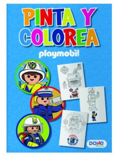LIBROS DE COLOREAR A4 - PLAYMOBIL - MODELO POLICE DOHE 51735