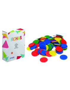 CAJA FICHAS DE VARIOS COLORES - A PARTIR DE 6 AÑOS DOHE 1009